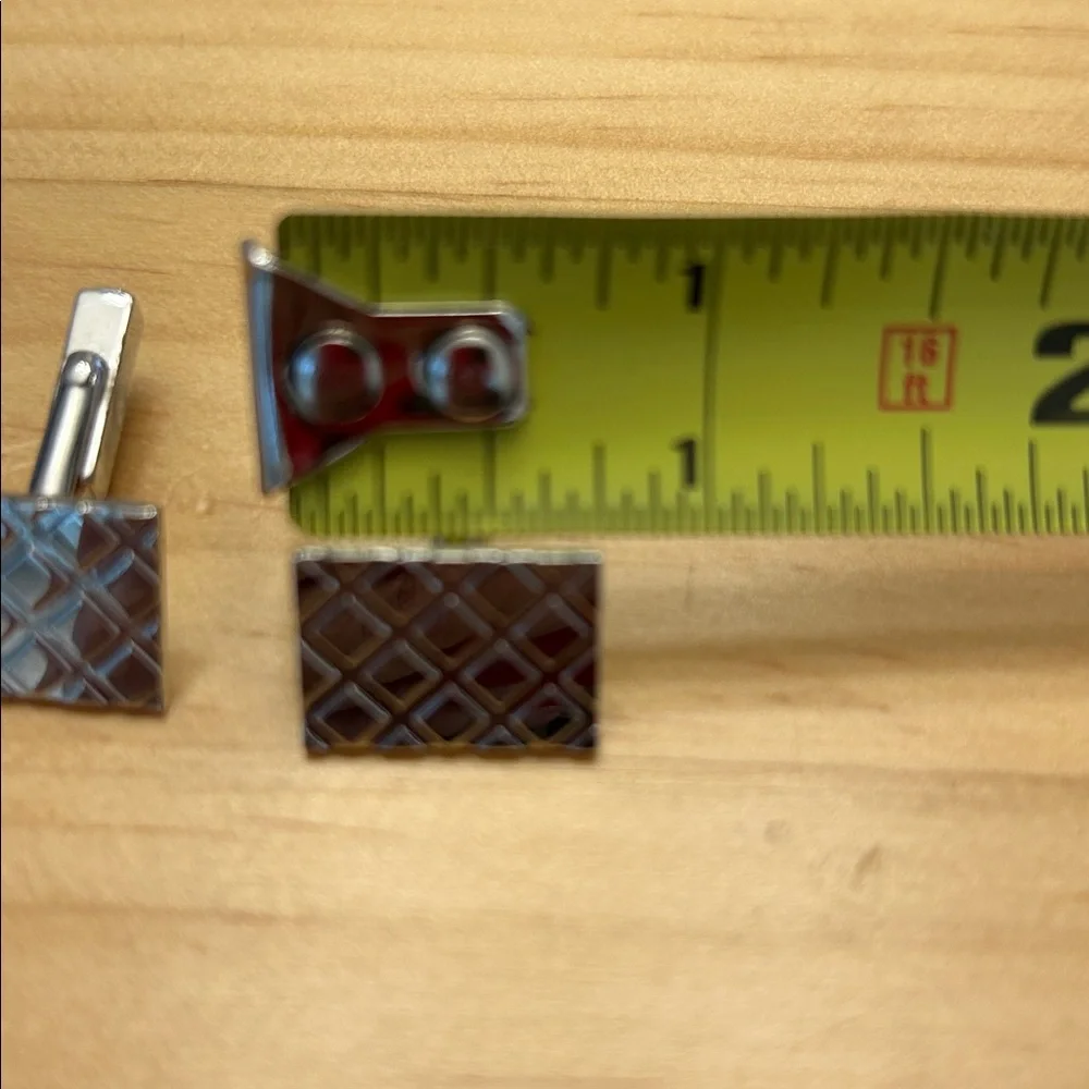 Vintage SWANK Silvertone Cuff Links